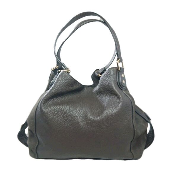 Coach Eddie Shoulder Bag 42 Buffalo Embossed Leather & Suede Brown Style #20334 - Picture 3 of 13